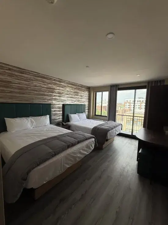 Standard Double Room with two full beds at Skylux Hotel